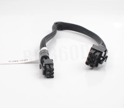 Mini 6-Pin Zu 6-Pin PCIe PCI-Express Grafikkarte Strom Kabel Schwarz Für Apple - Bild 1 von 4