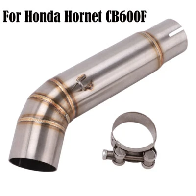 Tubo de escape de motocicleta enlace medio para Honda Hornet 600 CBF600N CB600 F 2007-2013 Foto 1 de 4