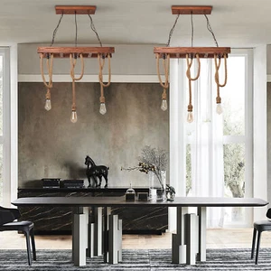 Farmhouse Chandelier 3-Head Ceiling Mount Pendant Lamp Kitchen Hanging Light E26 - Picture 1 of 18