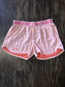 Under Armour Shorts Small Orange Marl Running Mesh Lining Lightweight - Picture 1 of 6
