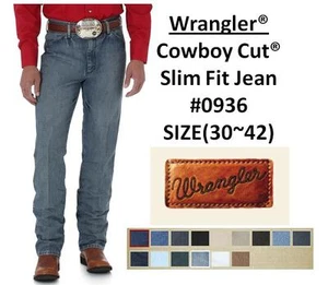 MENS Wrangler® Cowboy Cut® Slim Fit Jean(#0936) 12 Colors - Picture 1 of 15