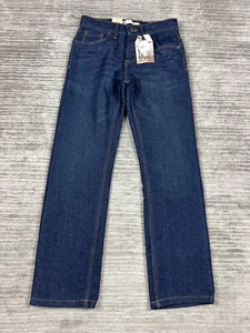 Levis 514 Jeans Boys 14 Regular Blue Dark Wash Straight Denim NWT - Picture 1 of 13