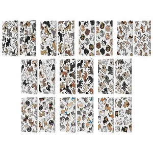FUNDA BILLETERA HEAD CASE DESIGNS CON PATRONES DE RAZA PERRO LIBRO PARA AMAZON FIRE - Imagen 1 de 16