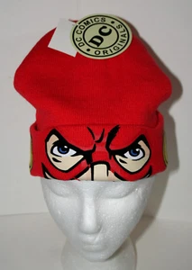 The Flash DC Originals Comics Superheld Winter Strickmütze Mütze neu neu neu aus altem Lagerbestand 2015 Einheitsgröße - Bild 1 von 3
