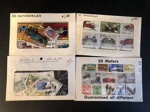 Estampillas de todo el mundo: paquetes temáticos vintage (4) - AUTOS/VEHÍCULOS; 200 estampillas - Imagen 1 de 1