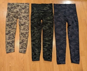 Lot of 3 Spanx Camo Leggings Beige/Green/Gray - XL (varied inseams) - Picture 1 of 5