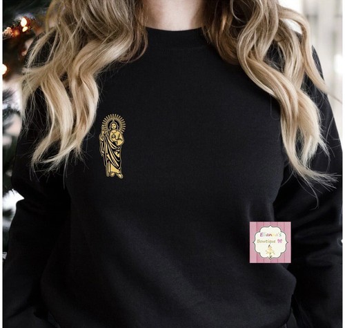 Felpa San Judas Tadeo Crewneck Maglione Regali di San Valentino Pull Over