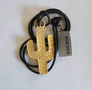Cute Vintage New Old Stock Cactus Necklace Pendant - Picture 1 of 5