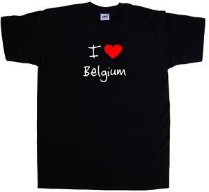 I Love Heart Belgium T-Shirt