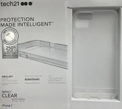 Tech21 6.6ft Drop Protection IMPACT CLEAR Case for Apple iPhone 7 - Clear Matte - Image 1 of 4