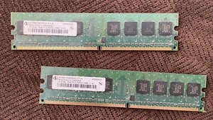 1GB 2x512MB PC2-4200 INFINEON HYS6464T6400HU DDR2 MEMORY KIT - Picture 1 of 1