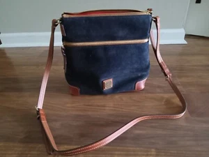 Dooney & Bourke Dark Blue/Brown Crossbody, Purse, Woman's - Picture 1 of 10