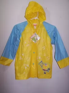 NWT - Nickelodeon Sponge Bob Square Pants Raincoat Youth S/M 6-8 - Picture 1 of 2