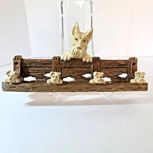 Vintage West Highland Westie Hundewand 4 Haken Leine Aufhänger Halter Scottie Terrier - Bild 1 von 11