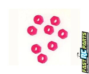 Neon pink 3mm lock nut (8) PLN302 - Picture 1 of 1
