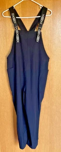 KAVU San Blas Women's Overalls Bibs Romper Black Sz Medium Quick Dry - Picture 1 of 15