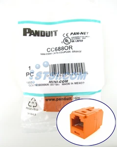 Panduit CC688OR Cat6 Coupler Module RJ45 8P8C Orange ~STSI - Afbeelding 1 van 4