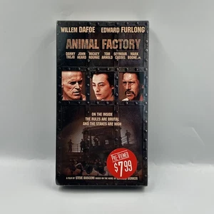 Animal Factory VHS 2000 Steve Buscemi Trejo Furlong Dafoe Blockbuster Sealed - Picture 1 of 6