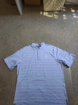 CAMISA POLO PARA HOMBRES RALPH LAUREN GOLF AZUL/BLANCO A RAYAS TALLA GRANDE TPC SAWGRASS Foto 1 de 4