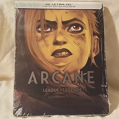 ARCANE LEAGUE OF LEGENDS SEASON TWO 4K ULTRA LIMITED STEELBOOK EDITION 2025 New  Foto 1 de 2