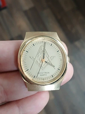 Bulova Accutron 10K RGP Wristwatch N9 1979 MASON DIAL Foto 1 de 4