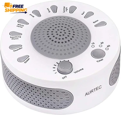 Sleep White Noise Machine, 9 Soothing Natural Sounds Therapy for Insomnia, Sleep - image 1 of 4