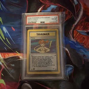 MISTY Pokémon Gym Heroes Holo 1st Edition 18/132 - PSA 8 - Picture 1 of 1