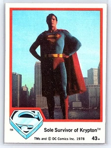 1978 Topps Superman-Movie #43 - Sole Survivor of Krypton (2) - Picture 1 of 2