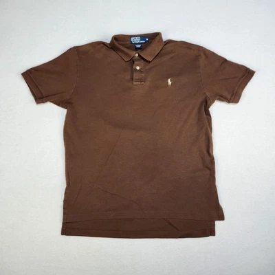 Vintage Ralph Lauren Polo Brown w/ Beige Pony Casual Preppy Cotton Shirt 90’s - Image 1 of 4