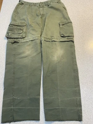 Boy Scouts Scouts Scouts Cremallera Pantalones Uniforme Pantalones Carga Lona Juventud 22 Cremallera Foto 1 de 4