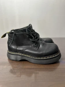 Vintage Doc Martens Vintage schwarz 4 Loch Stiefel (keine Größenmarkierung) Damen 9-10 Herren 8 - Bild 1 von 9