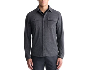 Buffalo David Bitton Herren Sigge Woven Langarm Strickshirt anthrazit Gr. L - Bild 1 von 7