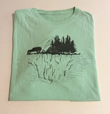 Off Camber Apparel Jeep Camping Camiseta Gráfica Verde Menta Para Hombre’s L Camiseta Bandera EE. UU. Foto 1 de 3