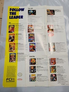 Follow the Leader Video Game Nintendo SNES Game Poster Insert FCI-SNS-US - Picture 1 of 2