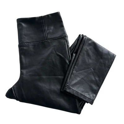 Studio Badgley Mischka Mujer S Negro Imitación Cuero Polar Forrado Leggings Grunge Foto 1 de 4