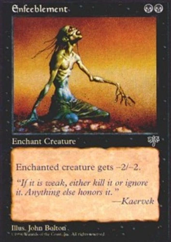 Enfeeblement - Mirage # MTG Magic The Gathering - Image 1 of 1