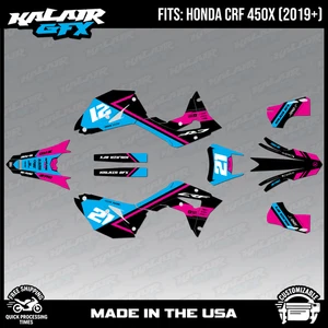 Graphics Kit for  Honda CRF 450X (2019+)  Enigma Series - Magenta - Picture 1 of 4