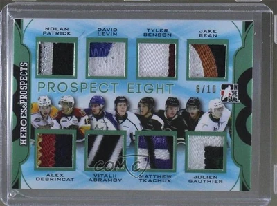 2015 Leaf ITG Heroes & Prospects Emerald /10 Nolan Patrick Alex DeBrincat Patch - Image 1 of 2