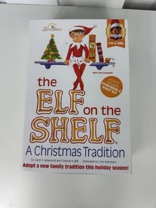 NUEVO EN CAJA ELFO EN EL ESTANTE UNA NIÑA ELFA TRADICIÓN NAVIDAD + LIBRO DE CUENTOS AFROAMERICANO - Imagen 1 de 5