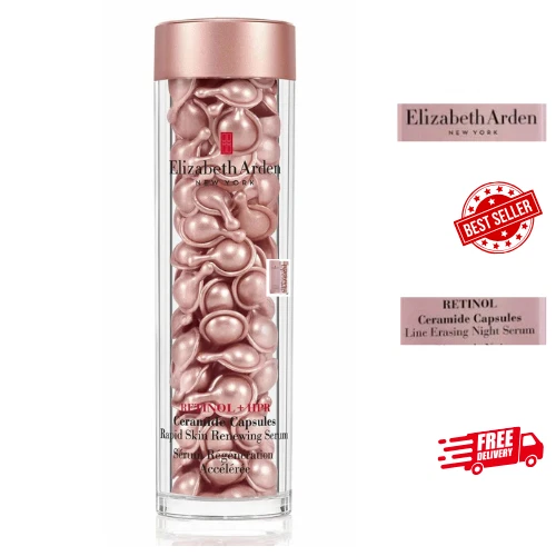 Suero nocturno borrador línea cápsulas ceramida retinol Elizabeth Arden. Tapa 90 Nueva Foto 1 de 1