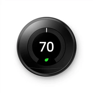 Google Nest Learning Thermostat Programmable Smart 3rd Gen T3016US - Black - Picture 1 of 4