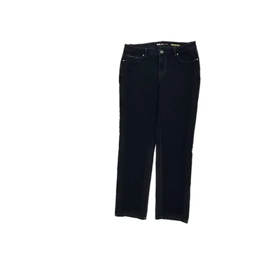 Pantalones de mezclilla Style & Co de pierna recta para mujer talla 10P azul lavado oscuro Foto 1 de 4