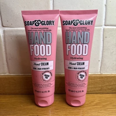 SOAP & GLORY HAND FOOD HANDCREME FEUCHTIGKEITSSPENDEND 2 X 125ML NEU PORTOFREI