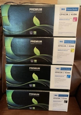 Juego de tóner compatible HP 410A CF410A CF411A CF412A CF413A - MSE Premium paquete de 4 Foto 1 de 3