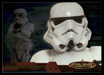 Stormtrooper 2001 Star Wars Evolution Topps Foil Card #76 (NM) - Image 1 of 2