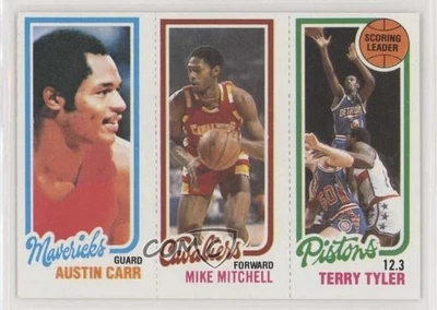 1980-81 Topps Austin Carr Mike Mitchell Terry Tyler #81-56-61 Rookie RC - Image 1 of 2