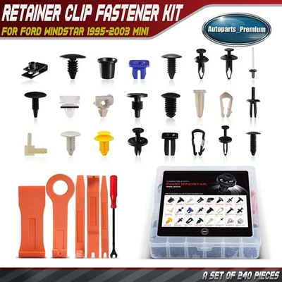 240x Kits de clips de retención de guardabarros para panel de moldura de puerta para Ford Windstar 95-03 Foto 1 de 4