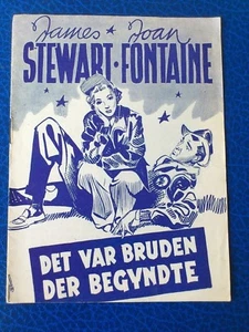 Danish movie program."You Gotta Stay Happy" James Stewart. Joan Fontaine. - Picture 1 of 5