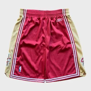 Pantalones Cortos Swingman De Colección Nuevos con Etiquetas Reebok Cleveland Cavaliers Rojo NBA Baloncesto Grandes L - Imagen 1 de 3