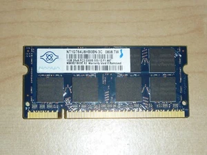 Nanya 512MB 2x256MB PC2-4200 NT256T64UH4A0FY-37B DIMM memory - Picture 1 of 1